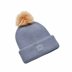 Under Armour Women's ColdGear Infrared Halftime Ribbed Pom Beanie