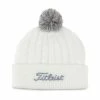 Titleist Cable Knit Pom Pom Beanie -Golf Accessories Sales Store 2022 20titleist 20headwear 20cable 20knit 20pom 20white