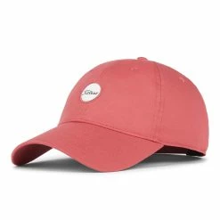 Titleist Montauk Lightweight Adjustable Hat -Golf Accessories Sales Store 2022 20titleist 20headwear 20montauk 20lightweight 20red 20bone 20