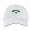 Callaway Men's Heritage Twill Golf Hat 2023 -Golf Accessories Sales Store 5222031 hw cg heritage twill white kelly green 22 front23