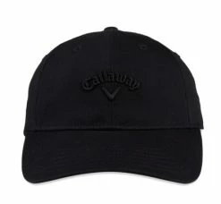 Callaway Women's Heritage Twill Golf Hat 2023 -Golf Accessories Sales Store 5223127 hw cg wmn heritage twill blk 23 front23