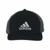 Adidas Logo Snapback Hat -Golf Accessories Sales Store adidas front logo hat black front