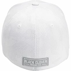 Black Clover Fresh Luck 6 Fitted Hat -Golf Accessories Sales Store bcs2fl60071 white bck