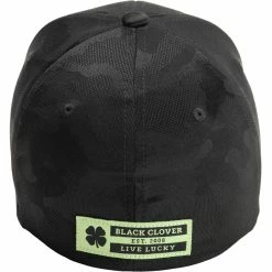 Black Clover Men's Fresh Start #1 Fitted Hat -Golf Accessories Sales Store bcs2fs10081 blackcamo bck