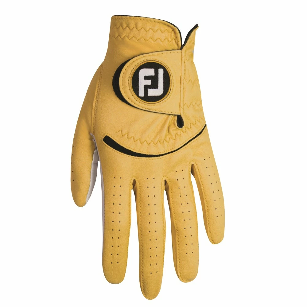 Footjoy FJ Spectrum Golf Glove Yellow 3 Footjoy FJ Spectrum Golf Glove Yellow