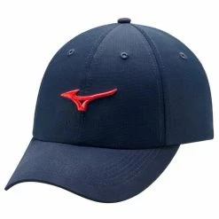Mizuno Tour Adjustable Lightweight Golf Hat -Golf Accessories Sales Store mizuno 20tour 20adjustable 20lightweight 20golf 20hat 20navy 20red