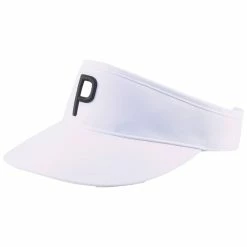 Puma Mens Golf P Visor -Golf Accessories Sales Store puma mens golf p visor white