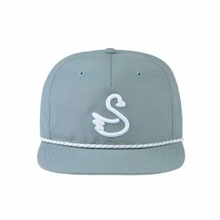 Swannies Golf Dubs Rope Hat Slate/White