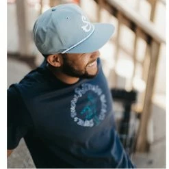 Swannies Golf Dubs Rope Hat Slate/White -Golf Accessories Sales Store swannies dubs hat slate lifestyle