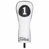 Titleist White And Black Leather Driver Headcover