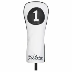 Titleist White And Black Leather Driver Headcover