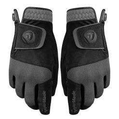 Taylormade Rain Control Cadet Golf Gloves -Golf Accessories Sales Store tm 20rain 20control 20black 20gray