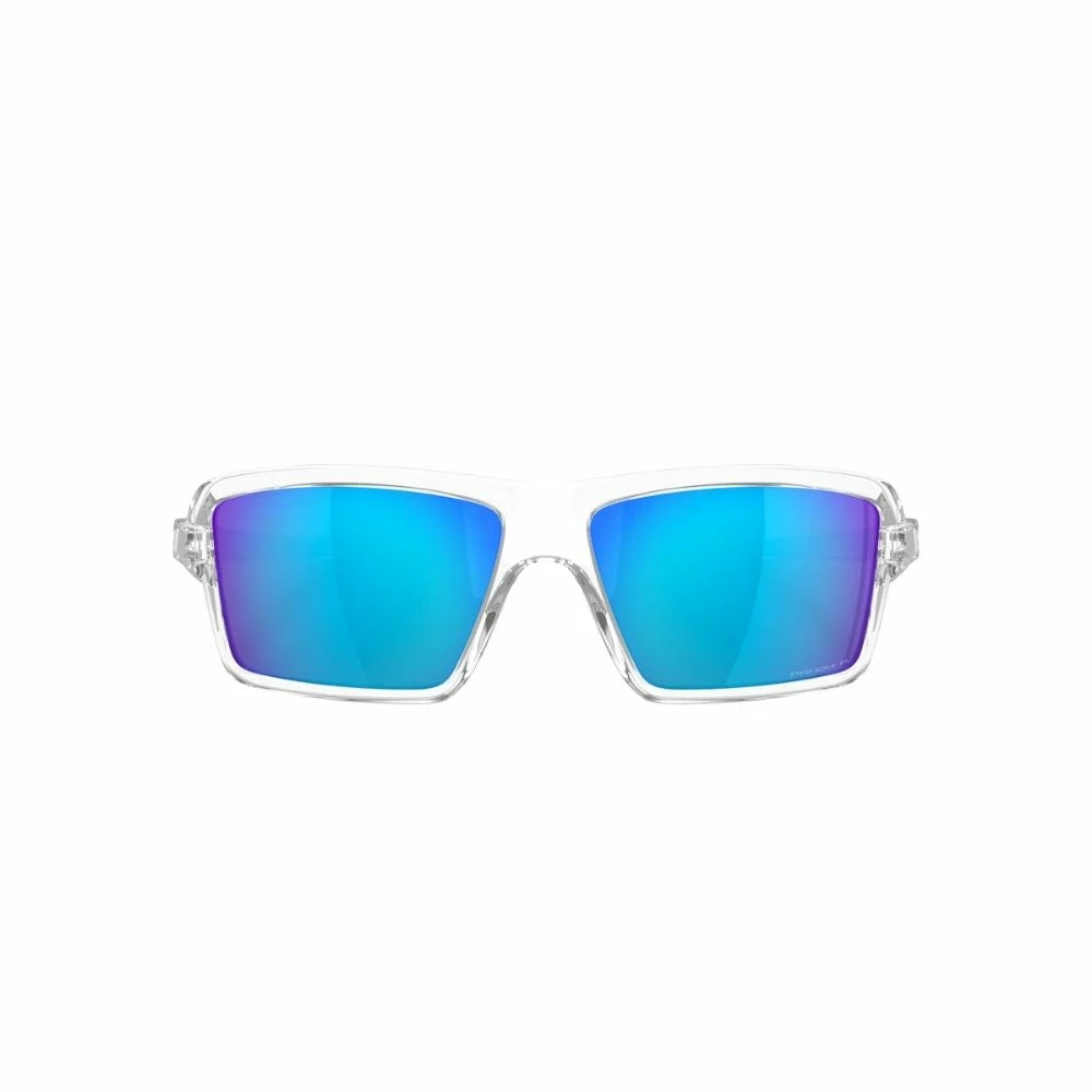 Oakley Cables Sunglasses Polished Clear Frame PRIZM Sapphire Polarized Lens 4 Oakley Cables Sunglasses Polished Clear Frame PRIZM Sapphire Polarized Lens - Image 2
