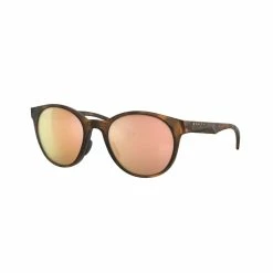 Oakley Spindrift Sunglasses Matte Brown Tortoise Frame Prizm Rose Gold Lens