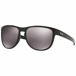 Oakley Sliver R Sunglasses Polished Black Frame W/ Black Iridium Polarized Lens
