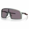 Oakley Sutro Sunglasses Verve Matte Silver/Blue Frame Prizm Grey Lens -Golf Accessories Sales Store 888392590749