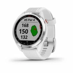 Garmin Approach S42 Sports Golf Watch -Golf Accessories Sales Store garmin 20approach 20gs42 20gps 20golf 20watch 20white 20silver