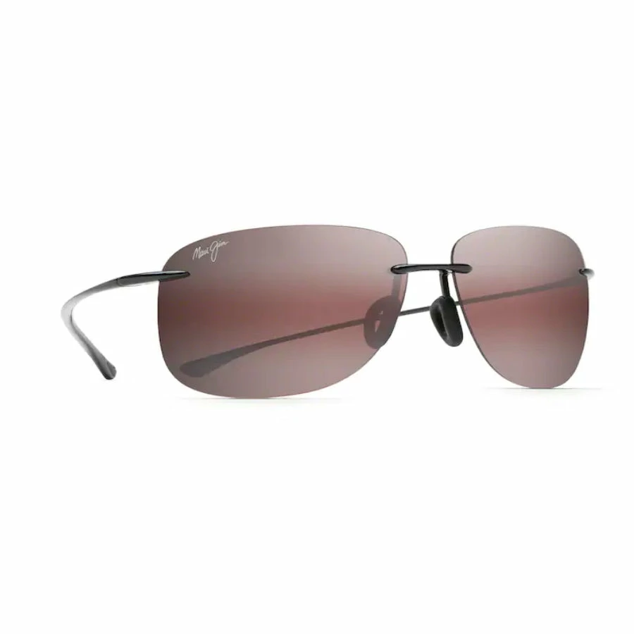 Maui Jim Hikina Polarized Sunglasses Gloss Black Frame Maui Rose Lens 3 Maui Jim Hikina Polarized Sunglasses Gloss Black Frame Maui Rose Lens