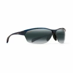 Maui Jim Hot Sands Polarized Sunglasses Blue Frame Neutral Grey Lens