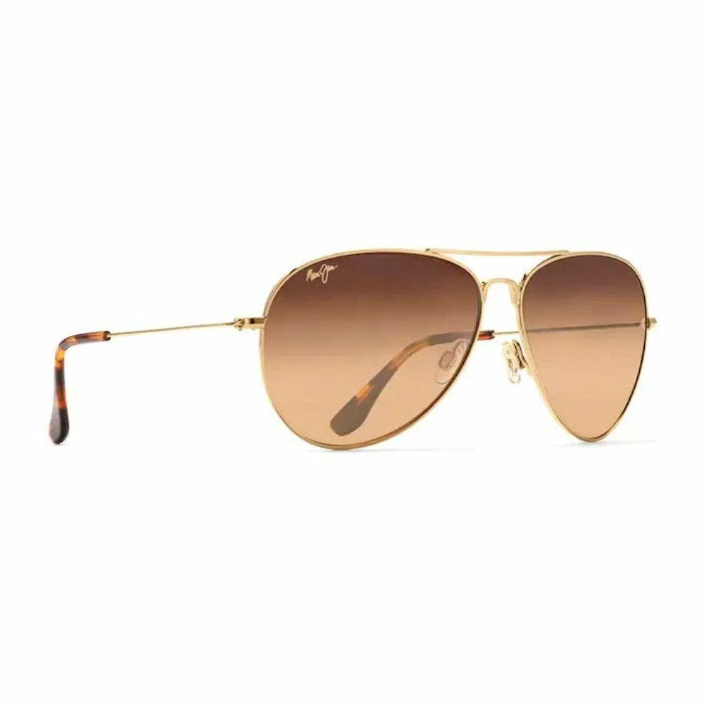 Maui Jim Mavericks Polarized Sunglasses Gold Frame HCL Bronze Lens 3 Maui Jim Mavericks Polarized Sunglasses Gold Frame HCL Bronze Lens