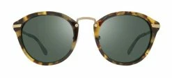 Revo Quinn Sunglasses Tortoise Frame Smoky Green Lens