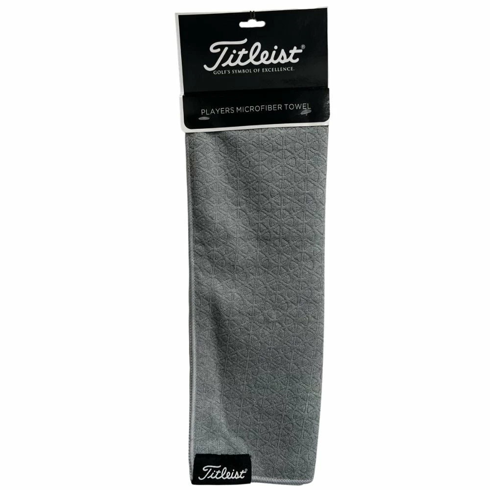Titleist Players Microfiber Towel 16"x32" Grey 3 Titleist Players Microfiber Towel 16"x32" Grey